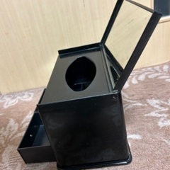 鏡付きティッシュケース　ティッシュボックス　花柄　ティッシュ入れ　引出し付きの画像