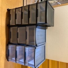 家具 収納家具 収納ケース３つまとめての画像