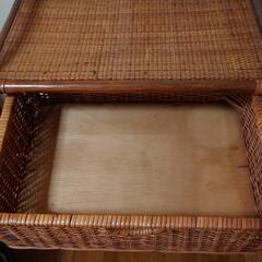 『決まりました』籐家具3段収納の画像
