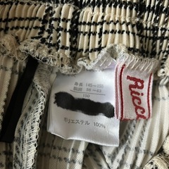 チェック柄プリーツパンツ　　150
の画像