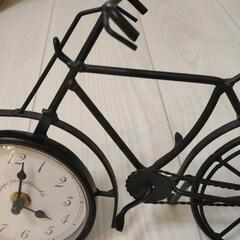 自転車型時計の画像