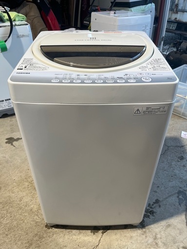 特価品　ＴＯＳＨＩＢＡ　全自動洗濯機　６．０ｋｇ　ホワイト　風乾燥　東芝　ＡＷ－６０ＧＭ