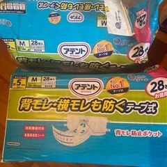 大人用紙オムツとバッド　口腔ケアスポンジの画像