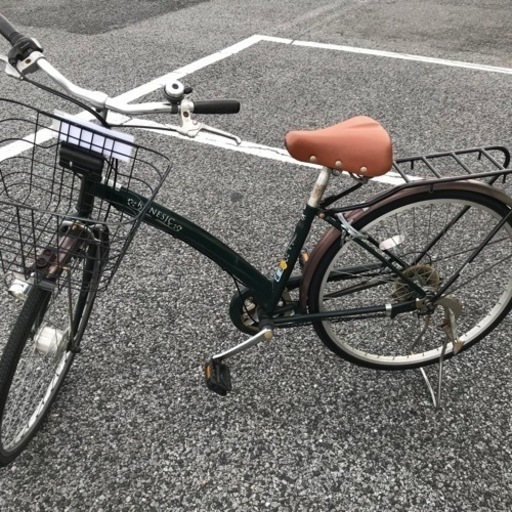 ★ジモティ割あり★  自転車   ２６インチ   グリーン   動作確認／クリーニング済み KJ6712  