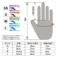 未開封　ニトリル　手袋　100枚入りの画像