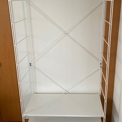 無印良品　MUJI　スチールユニットシェルフ　ワードローブセット...