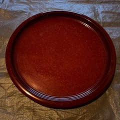 天然木　御盆　うるし　未使用　美品