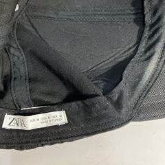 N2410-873 ZARA キャップ ブラック Mサイズ 汚れありの画像
