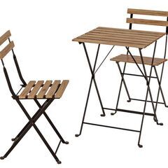 無料おまけ付き IKEA TARNO テルノー テーブルチェアセ...