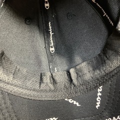 N2410-874 Champion キャップ ブラック 中古 汚れあり ※サイズ不明の画像