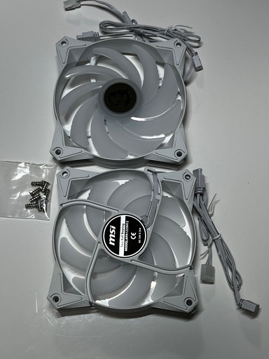 ARGB 120mmケースファン 2個 MSI APA1225M12