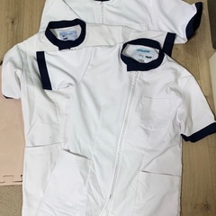 used 美品　医療用ユニフォーム　スクラブ　M L セット　ト...