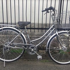 b*2様 シティサイクル 26インチ自転車 6段ギア、自動点灯LEDライト 直接 シティサイクル 26インチ・6段ギア・オートライト MYPALLAS シティー