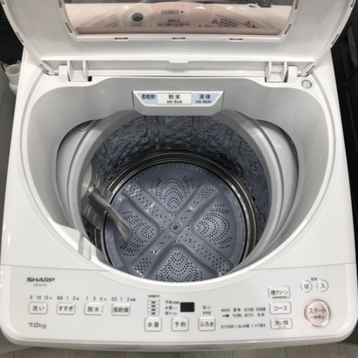 安心の1年間保証付き！SHARP全自動洗濯機2023年製7.0kg【トレファク堺福田店】