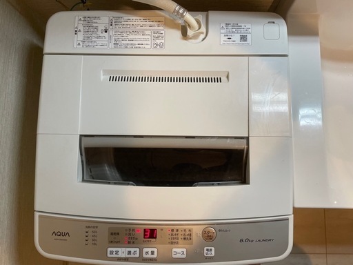 洗濯機　AQUA 6.0kg 2019年製