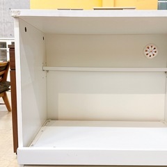 ニトリ レンジ台 食器棚 ホワイト系の画像
