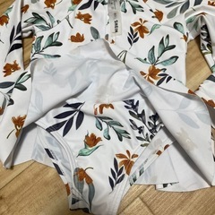 SHEIN✨人気完売✨長袖ベビー水着✨ヘアバンド付き✨の画像