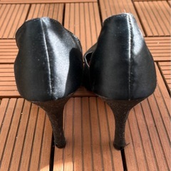 パンプス ハイヒール 黒ブラックＳサイズの画像