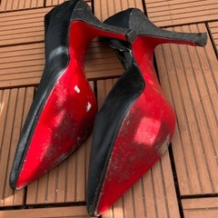 パンプス ハイヒール 黒ブラックＳサイズの画像