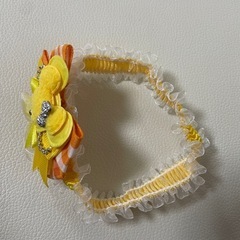 新品　犬，猫用　黄色ミッキーマウス柄リボンの画像