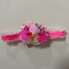 新品　犬、猫用　ミッキーマウス柄リボン