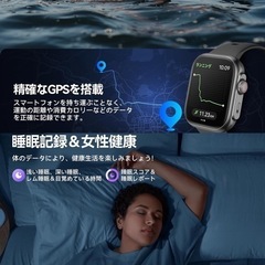 Anyloop ｽﾏｰﾄｳｫｯﾁ Bluetooth5.4通話機能 1.85㌅大画面 活動量計 3ATM防水 活動量計 音声ｱｼｽﾄ 多種類運動ﾓｰﾄﾞ 着信· ﾒｯｾｰｼﾞ通知 腕時計 SOS機能 100+文字盤切替 iPhone&ｱﾝﾄﾞﾛｲﾄﾞ対応の画像