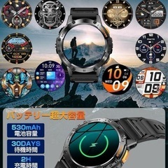 懐中電灯付きｽﾏｰﾄｳｫｯﾁ軍用規格 防水 防塵 耐衝撃 高輝度の画像