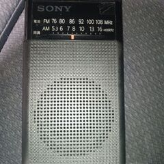 SONY FM/AMハンディーポータブルラジオ ICF-P26