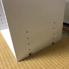 3段カラーボックス　白　の画像