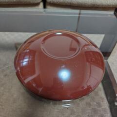 紀州漆器  御所車  菓子鉢  茶托5枚セットの画像