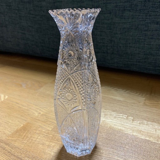 アデリアクリスタルガラス  石塚硝子  花瓶  花器
