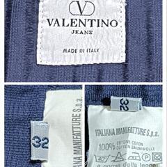 VALENTINO ヴァレンティノ デニムジャケット ロゴ入りボタン 紺色 32 XS レディースの画像