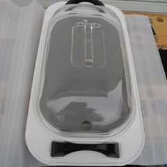 観音寺 冷凍食品の解凍に 肉 魚 解凍器具 アルミ板 ホーロー受け・カバー付き 1回使用 美品の画像