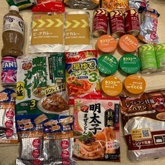食品まとめて！　カレー　味噌汁　コーヒー　ふりかけ　ハヤシ　鶏肉...