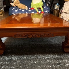 アンティーク　レトロ家具　ローテーブル　の画像