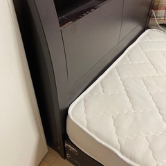 ベッドフレーム　シングルベッド　マットセットでの画像