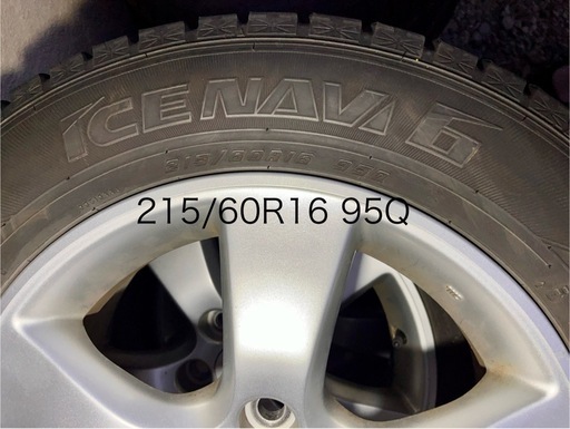 【GOOD YEAR】ICE NAVI 6 215/60R16 95Q 2018年製