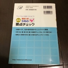 高校入試　必出　5教科要点チェックの画像