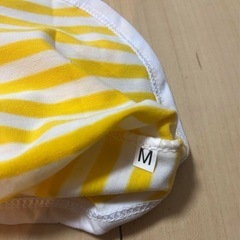 愛犬 犬用 服 ストライプ柄 イエロー Mサイズの画像