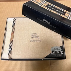 訳あり　バーバリー　未使用品　毛布　パイルブランケット