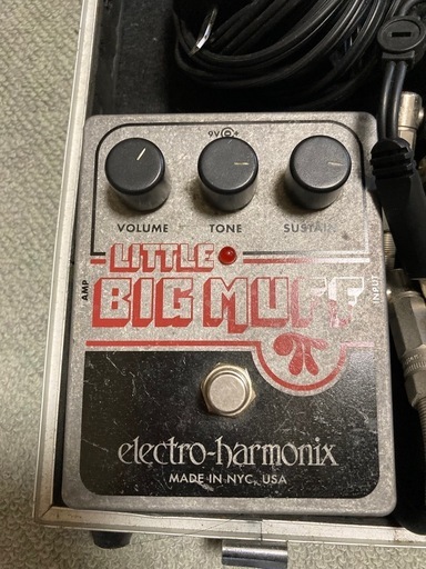 【ケース付】エフェクター 4点セット Big Muff, Digital Reverb, Sansamp Bass Driver, C