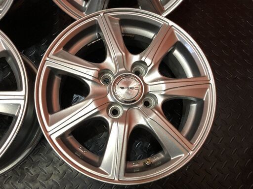 DUNLOP PRD 社外ホイール 13インチ 4本 5J4HPCD100+35 プロボックス サクシード等　(VHO610)