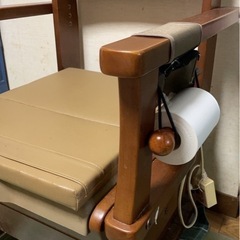 ポータブルトイレ 木製 ベージュ【54450円の商品】家具調　Uchieの画像