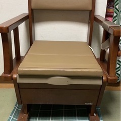 ポータブルトイレ 木製 ベージュ【54450円の商品】家具調　U...