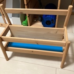 2点セット 本棚　ミニマガジンラック 木製