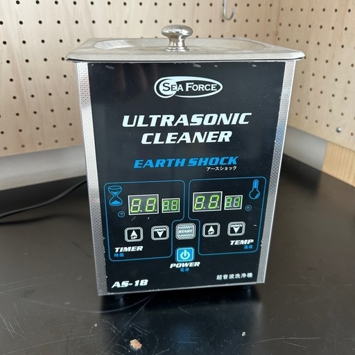 美品 シーフォース 超音波洗浄器 アースショック AS-18 定価19800円 美品 シーフォース 超音波洗浄器 アースショックmini AS-18 定価19800