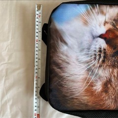新品未使用品です❣️猫柄のリュックサック 軽い オンリーワン バックの画像