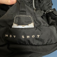 中古THE NORTHFACE HOT SHOT 黒リュックの画像