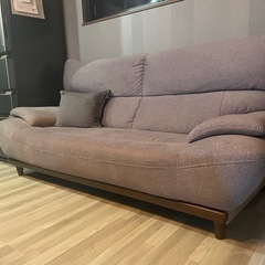 3人掛けソファー　グレーの画像
