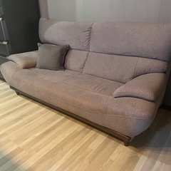 3人掛けソファー　グレーの画像